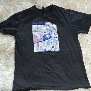 Gildan Black Anime Graphic Tee
